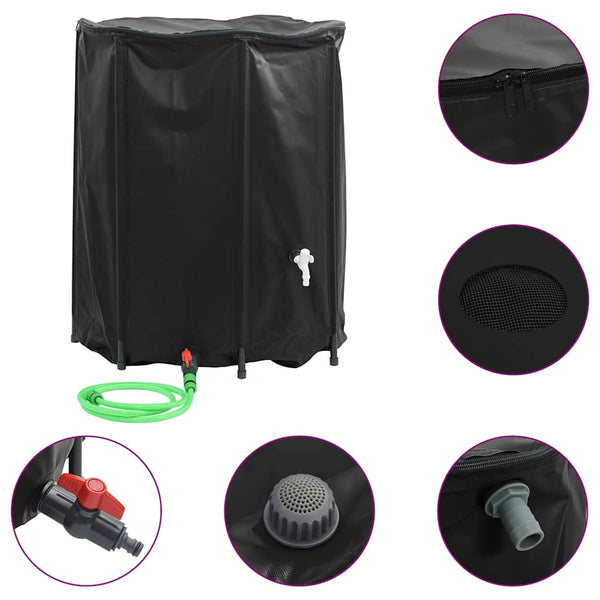 Vidaxl Water Tank With Tap Foldable 1250 L Pvc Or Water Pumps & Pressure Tanks