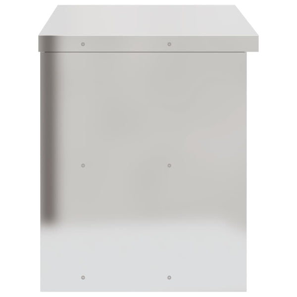 Vidaxl Kitchen Wall Cabinet With Sliding Doors Stainless Steel Cabinets & Cupboards