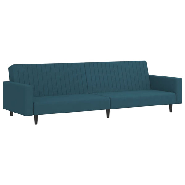 2 Seater Sofa Bed Blue Velvet Sofa Beds