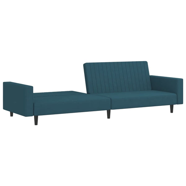 2 Seater Sofa Bed Blue Velvet Sofa Beds