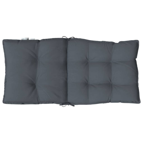 Lowback Chair Cushions 4 Pcs Anthracite Oxford Fabric Patio Furniture Cushions & Pads