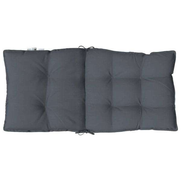 Lowback Chair Cushions 6 Pcs Anthracite Oxford Fabric Patio Furniture Cushions & Pads