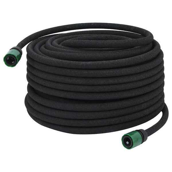 Vidaxl Garden Soaker Hose Black 0.6 Inch 50M Rubber Hoses