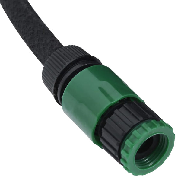 Garden Soaker Hose Black 0.6" 100 M Rubber Hoses