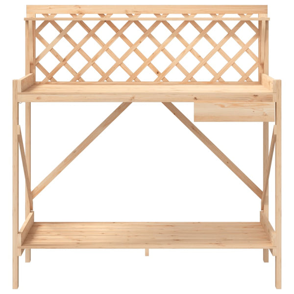 Potting Bench With Trellis Solid Wood Fir Trellises