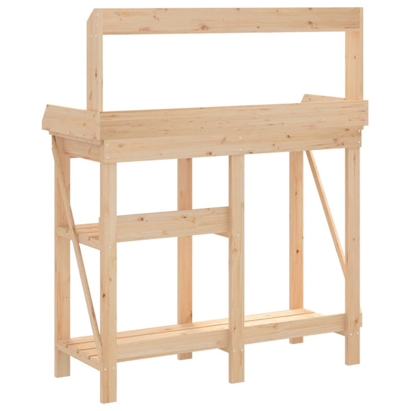 Potting Bench With Shelves Solid Wood Fir Plant Stands