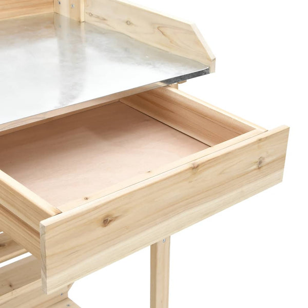 Potting Bench With Shelves Solid Wood Fir Plant Stands