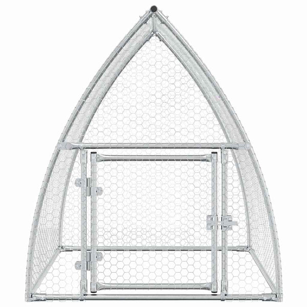 Vidaxl Chicken Cage Silver 100X105x120 Cm Galvanised Steel Small Animal Cages & Hutches