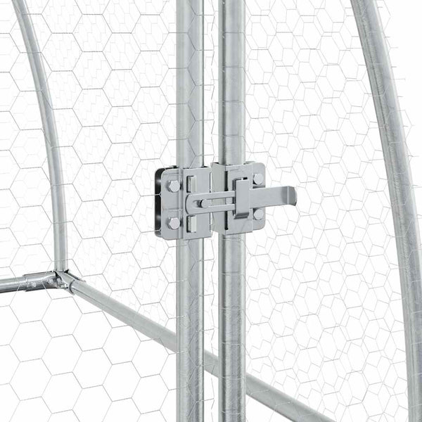 Vidaxl Chicken Cage Silver 100X105x120 Cm Galvanised Steel Small Animal Cages & Hutches