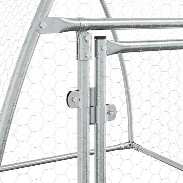 Vidaxl Chicken Cage Silver 100X105x120 Cm Galvanised Steel Small Animal Cages & Hutches
