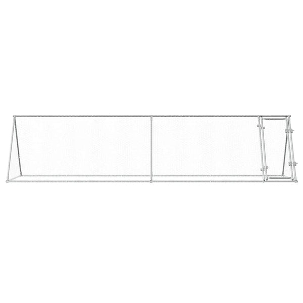 Vidaxl Chicken Cage Silver 400X105x91 Cm Galvanised Steel Small Animal Cages & Hutches
