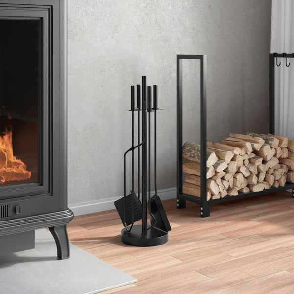 Vidaxl 5 Piece Fireplace Tool Set 18X66 Cm Steel Fireplace Pokers Tools