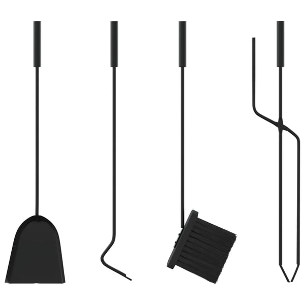 Vidaxl 5 Piece Fireplace Tool Set 18X66 Cm Steel Fireplace Pokers Tools