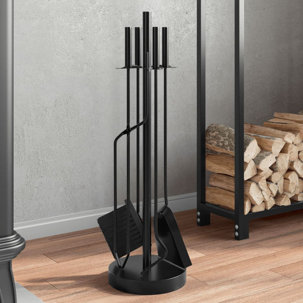 Vidaxl 5 Piece Fireplace Tool Set 18X66 Cm Steel Fireplace Pokers Tools