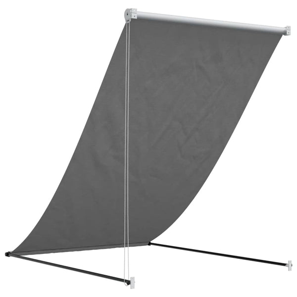 Retractable Awning Anthracite 150X150 Cm Fabric And Steel Awning & Canopy Parts