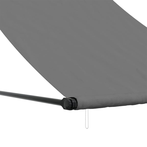 Retractable Awning Anthracite 150X150 Cm Fabric And Steel Awning & Canopy Parts