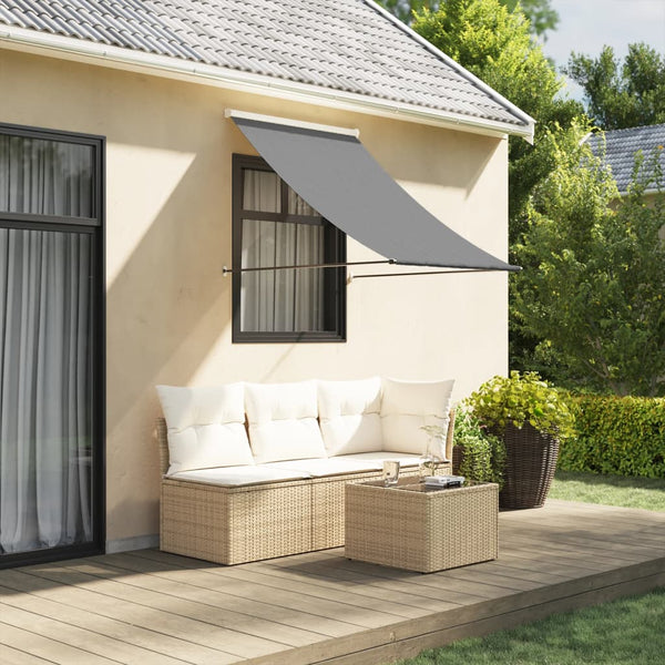 Retractable Awning Anthracite 150X150 Cm Fabric And Steel Awning & Canopy Parts