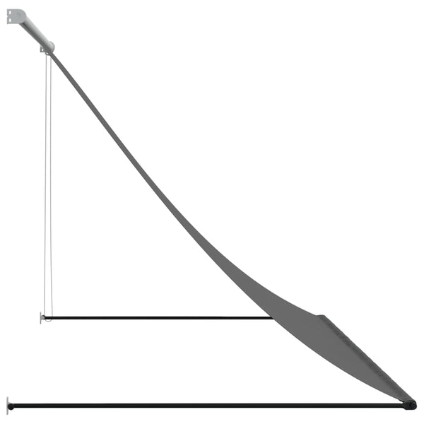 Retractable Awning Anthracite 200X150 Cm Fabric And Steel Awning & Canopy Parts