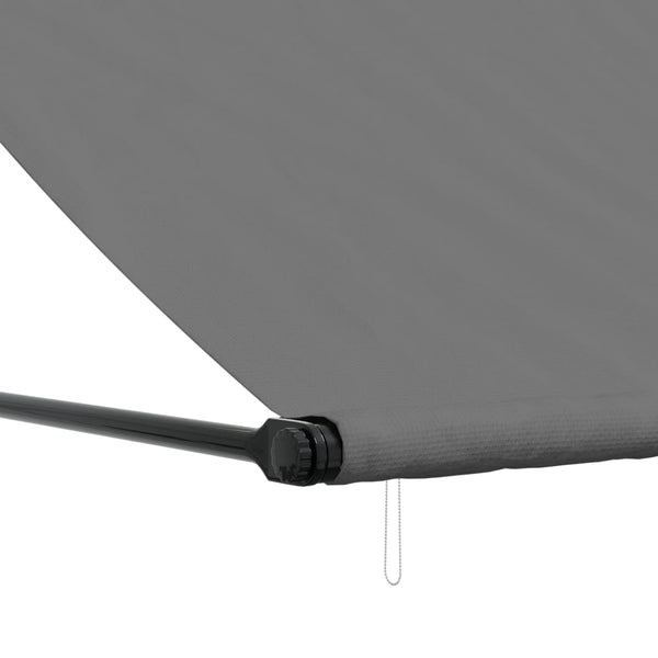 Retractable Awning Anthracite 200X150 Cm Fabric And Steel Awning & Canopy Parts