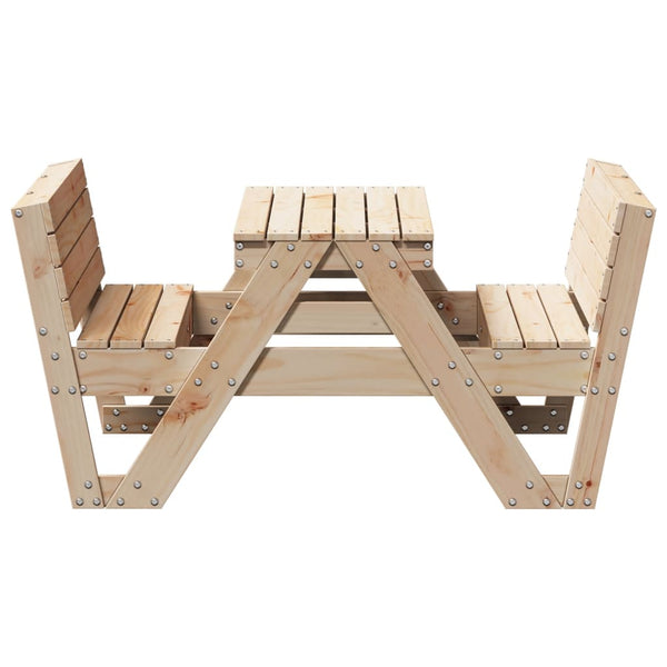 Vidaxl Picnic Table For Kids 88X122x58 Cm Solid Wood Pine Camping Tables