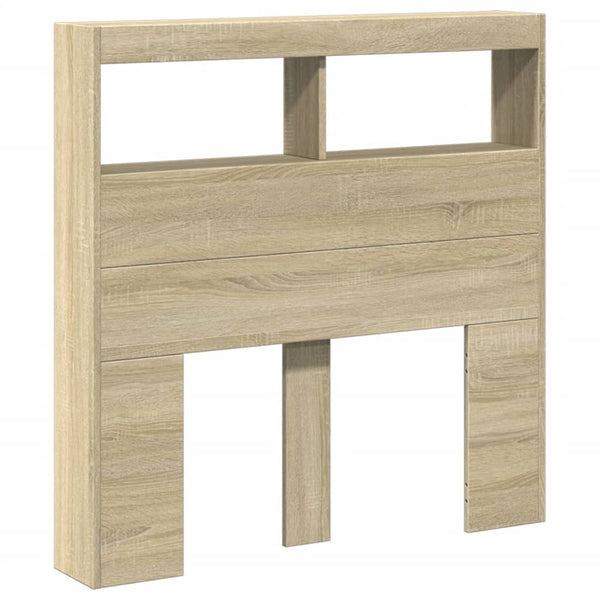 Vidaxl Headboard Cabinet With Led Sonoma Oak 100 Cm Headboards & Footboards
