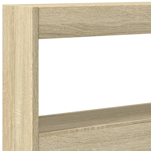 Headboard Cabinet With Led Sonoma Oak 160X17x102 Cm Headboards & Footboards