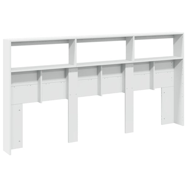 Vidaxl Headboard Cabinet With Led White 200 Cm Headboards & Footboards