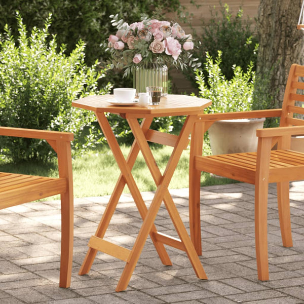 Vidaxl Folding Garden Table 60X75 Cm Solid Wood Acacia Patio & Garden Tables