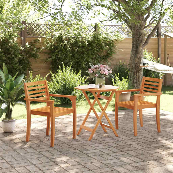 Vidaxl Folding Garden Table 70X75 Cm Solid Wood Acacia Patio & Garden Tables