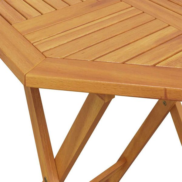 Vidaxl Folding Garden Table 70X75 Cm Solid Wood Acacia Patio & Garden Tables