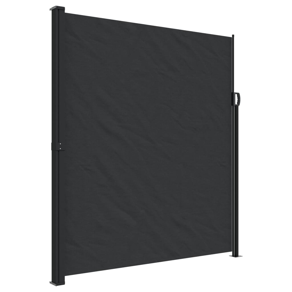 Retractable Side Awning Black 220X500 Cm Awning & Canopy Parts