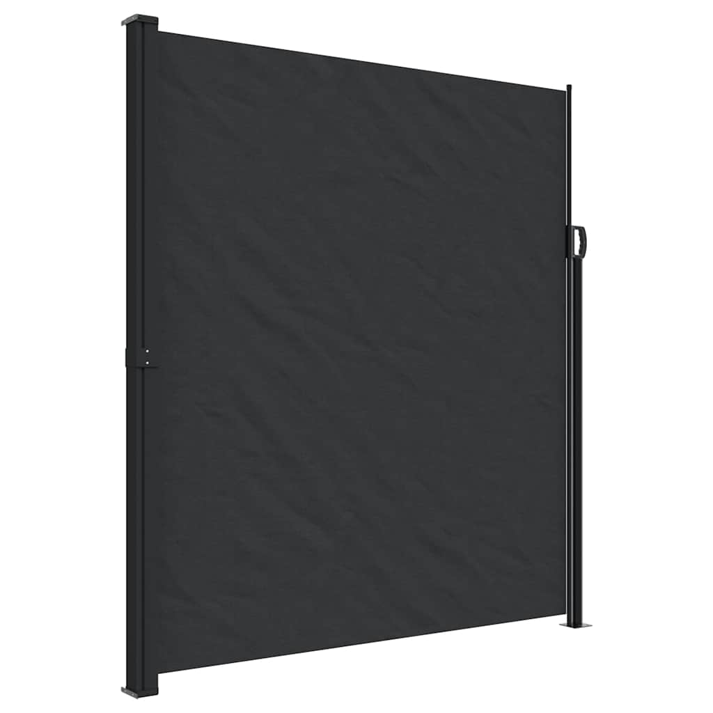 Vidaxl Retractable Side Awning Black 220X600 Cm Awning & Canopy Parts