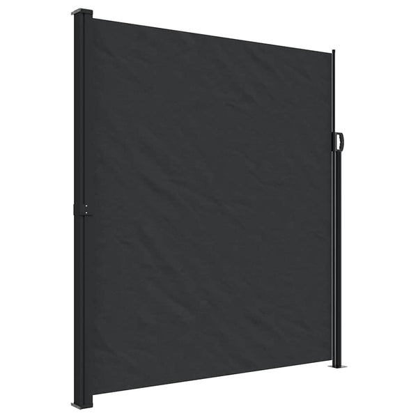 Vidaxl Retractable Side Awning Black 220X600 Cm Awning & Canopy Parts