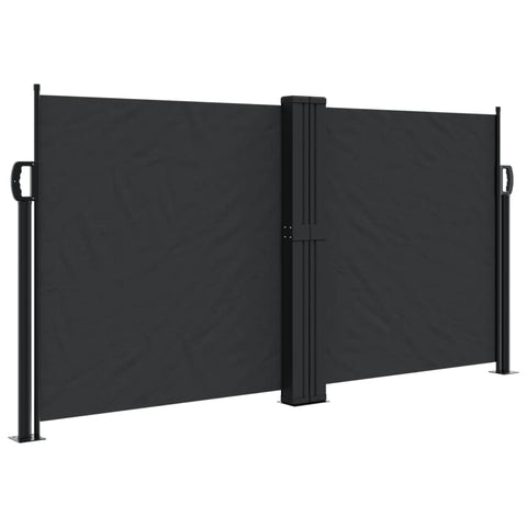 Retractable Side Awning Black 120X1000 Cm Awning & Canopy Parts