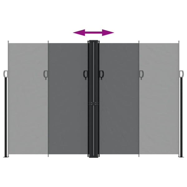 Retractable Side Awning Black 220X1000 Cm Awning & Canopy Parts