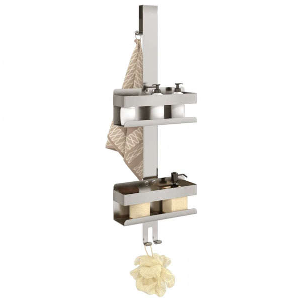 Vidaxl Hanging Shower Caddy Brushed 304 Stainless Steel Bath Caddies & Trays