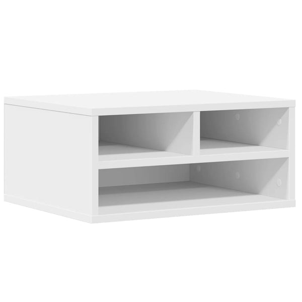 Vidaxl Printer Stand White 49X40x22.5 Cm Engineered Wood Printers