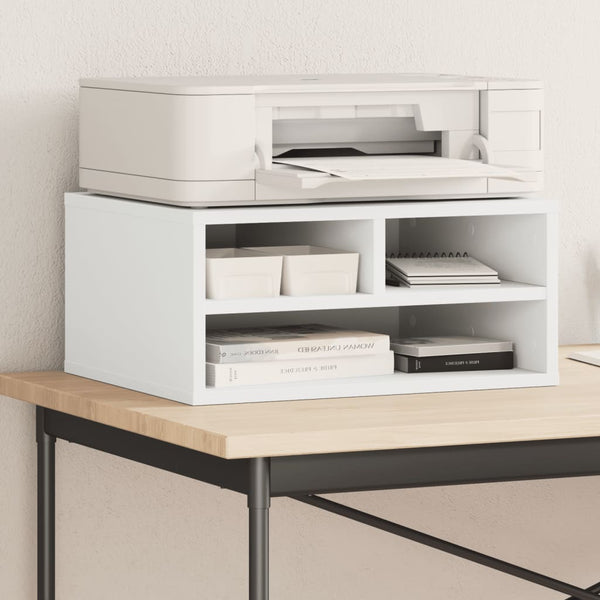 Vidaxl Printer Stand White 49X40x22.5 Cm Engineered Wood Printers