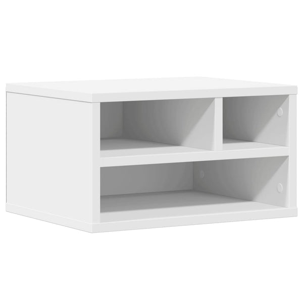 Vidaxl Printer Stand White 40X32x22.5 Cm Engineered Wood Other Laptop & Desktop Accs