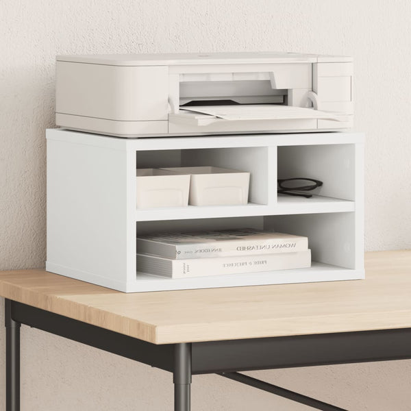 Vidaxl Printer Stand White 40X32x22.5 Cm Engineered Wood Other Laptop & Desktop Accs