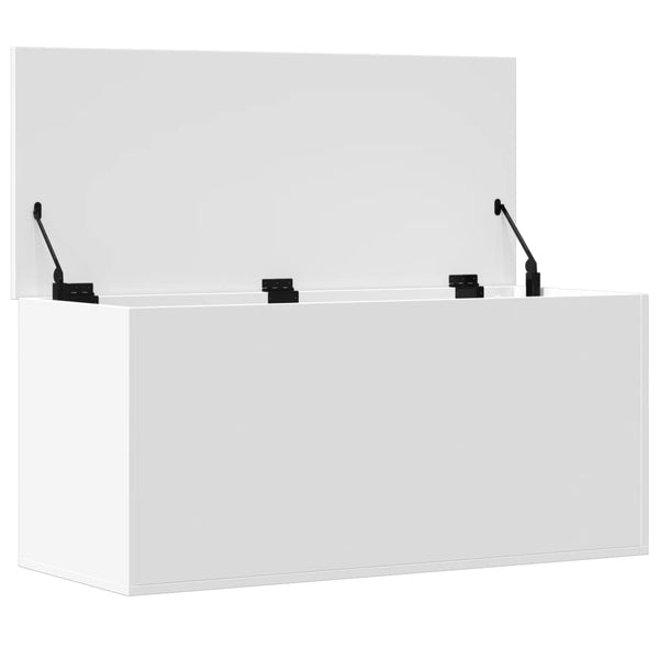 Vidaxl Storage Box White 100X42x46 Cm Engineered Wood Storage Boxes