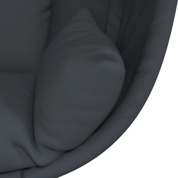 Vidaxl Hanging Egg Chair With Stand Anthracite Fabric And Steel Patio Chairs