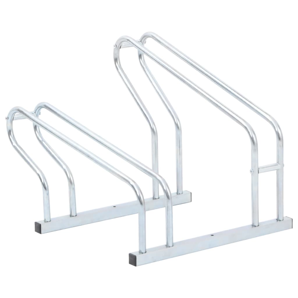 Bicycle Stand For 2 Bikes Floor Freestanding Galvanised Steel Bicycle Stands & Storage