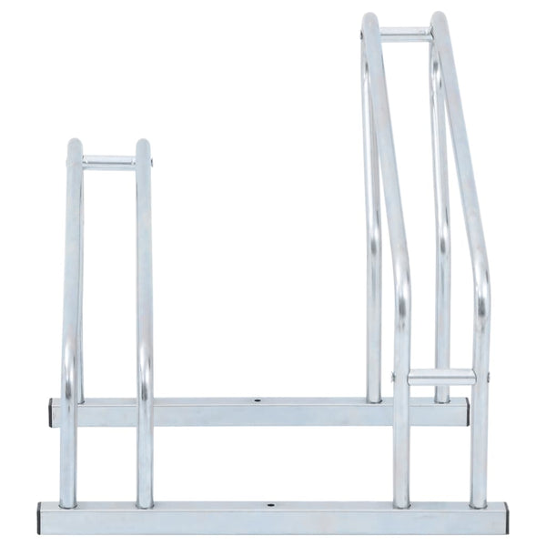 Bicycle Stand For 2 Bikes Floor Freestanding Galvanised Steel Bicycle Stands & Storage