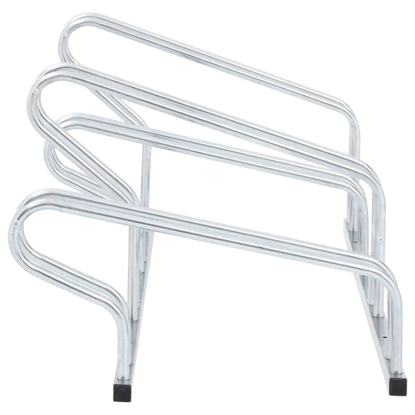 Vidaxl Bicycle Stand For 4 Bikes Floor Freestanding Galvanised Steel Bicycle Stands & Storage