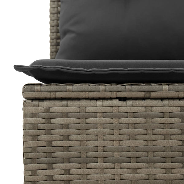 Vidaxl 11 Piece Garden Sofa Set With Cushions Grey Poly Rattan Other Patio & Garden Furniture