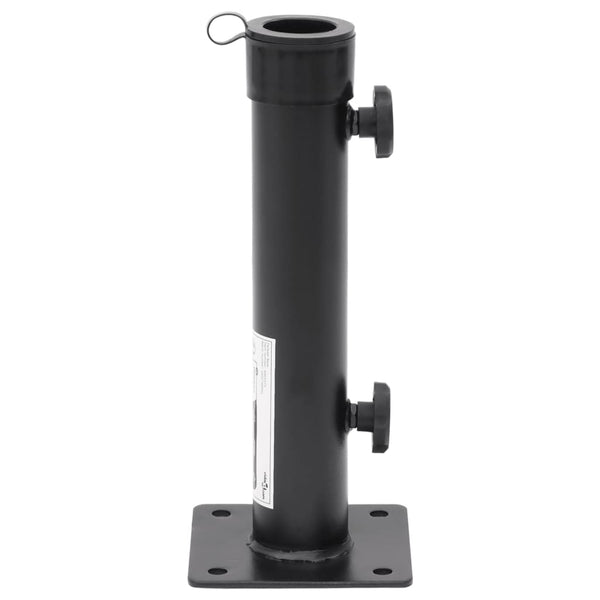 Parasol Base For 38/48 Mm Pole Matt Black Steel Patio Umbrellas