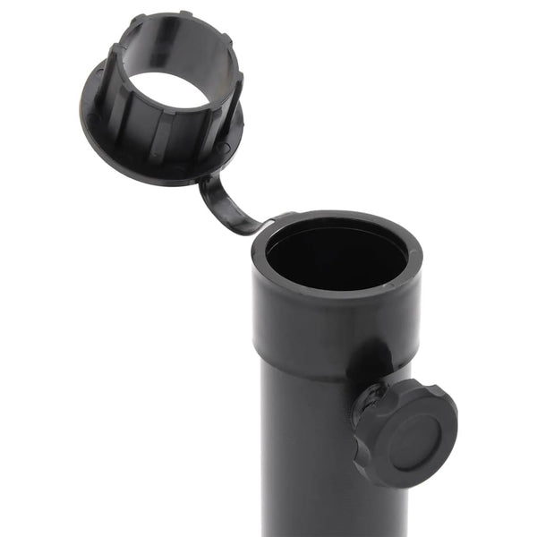 Parasol Base For 38/48 Mm Pole Matt Black Steel Patio Umbrellas