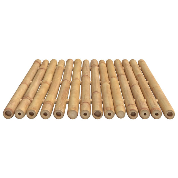 Vidaxl Bath Mats 2 Pcs 70X50 Cm Bamboo Bath Mats Rugs & Toilet Covers