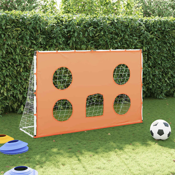 Vidaxl Kids' Football Goal With Targeting Mat And Ball 182X62x118 Cm Training Aids